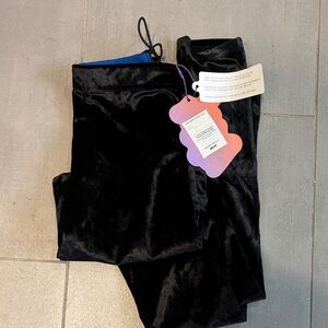 Fabletics Black Velvet Leggings